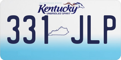KY license plate 331JLP