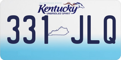 KY license plate 331JLQ