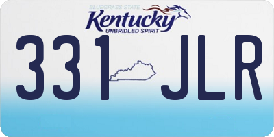 KY license plate 331JLR