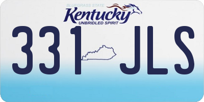 KY license plate 331JLS