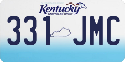 KY license plate 331JMC