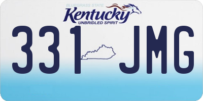 KY license plate 331JMG