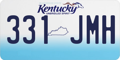 KY license plate 331JMH