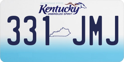 KY license plate 331JMJ