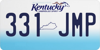 KY license plate 331JMP