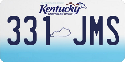 KY license plate 331JMS