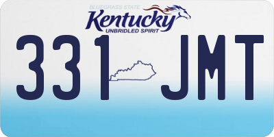 KY license plate 331JMT