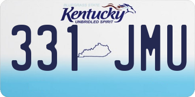 KY license plate 331JMU