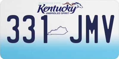 KY license plate 331JMV