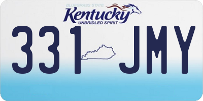 KY license plate 331JMY