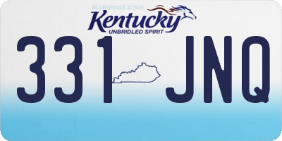 KY license plate 331JNQ