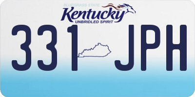 KY license plate 331JPH
