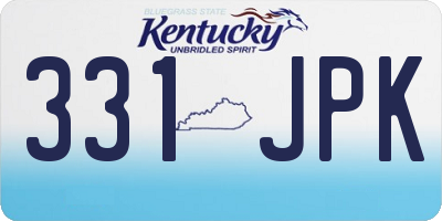 KY license plate 331JPK