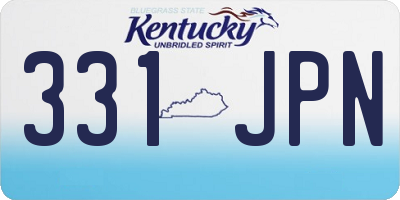 KY license plate 331JPN