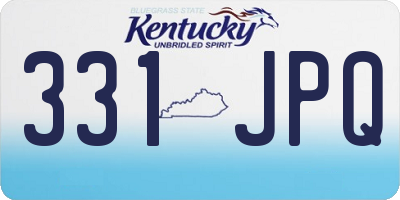 KY license plate 331JPQ