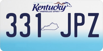 KY license plate 331JPZ
