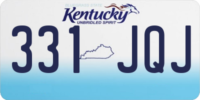 KY license plate 331JQJ