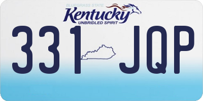 KY license plate 331JQP