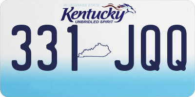 KY license plate 331JQQ