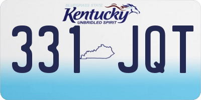 KY license plate 331JQT
