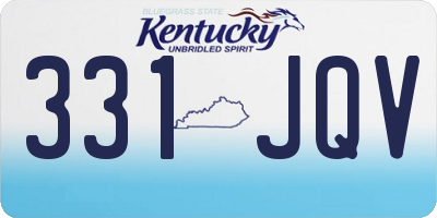 KY license plate 331JQV