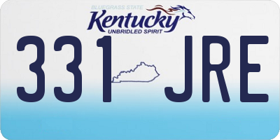 KY license plate 331JRE