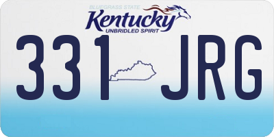 KY license plate 331JRG