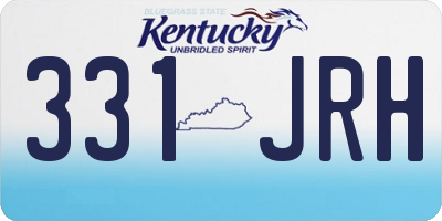 KY license plate 331JRH