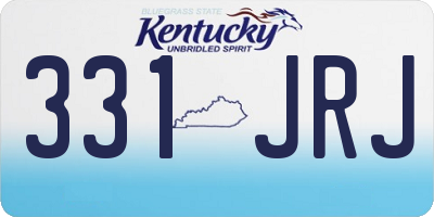 KY license plate 331JRJ