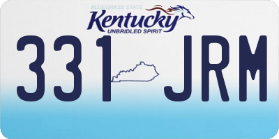 KY license plate 331JRM