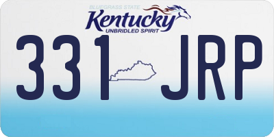 KY license plate 331JRP