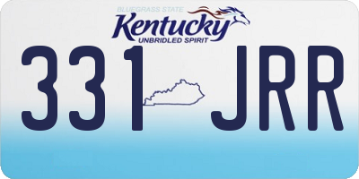 KY license plate 331JRR