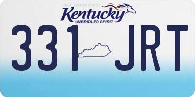 KY license plate 331JRT