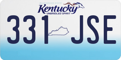 KY license plate 331JSE