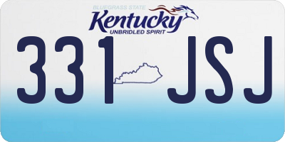 KY license plate 331JSJ