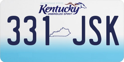 KY license plate 331JSK