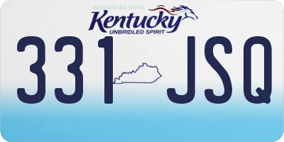 KY license plate 331JSQ