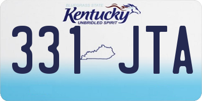 KY license plate 331JTA