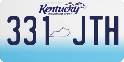 KY license plate 331JTH
