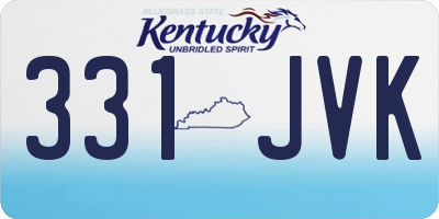 KY license plate 331JVK
