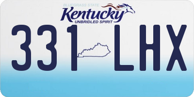 KY license plate 331LHX