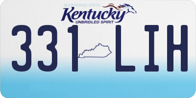 KY license plate 331LIH