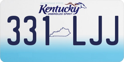 KY license plate 331LJJ