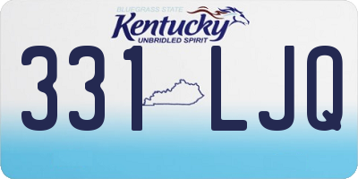 KY license plate 331LJQ