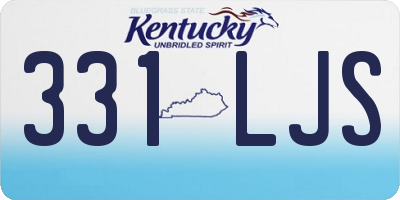 KY license plate 331LJS
