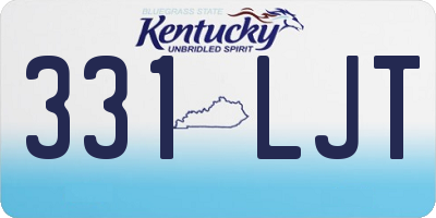 KY license plate 331LJT