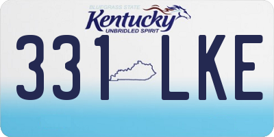 KY license plate 331LKE