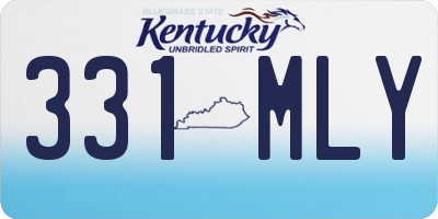 KY license plate 331MLY