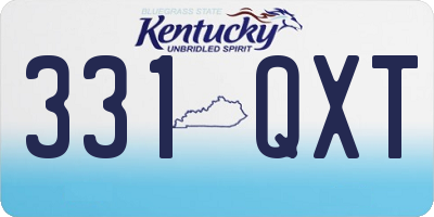 KY license plate 331QXT