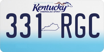 KY license plate 331RGC
